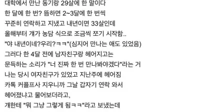 33살까지 서로 만나는사람 없으면 만나보자